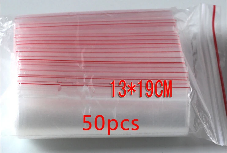 50 шт 13x19 см pe прозрачные дорожные Подарочные Упаковочные пакеты полиэтиленовый