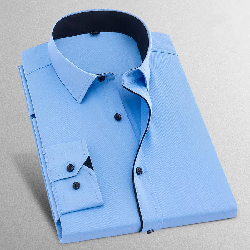 Мужские рубашки новинка 2017 брендовые весенние Рубашки с длинным рукавом