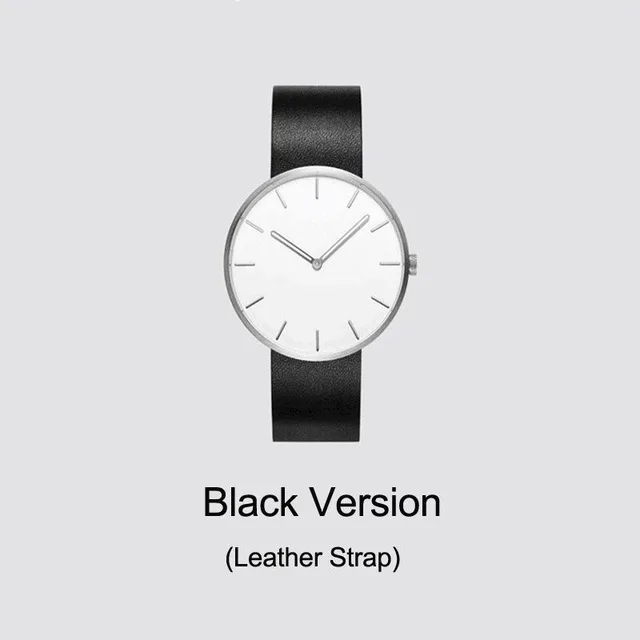 Leather Strap Xiaomi TwentySeventeen, кварцевые наручные часы из нержавеющей стали для мужчин и женщин, водонепроницаемые часы со стальным ремешком, браслет, 3 АТМ, подарок для влюбленных - Цвет: Leather Strap
