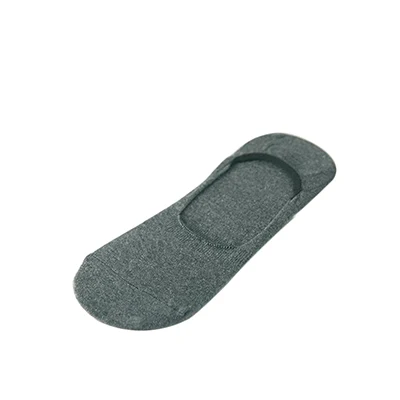 dark grey 5 пар хлопковые носки-лодочки черные белые серые невидимые носки для мужчин силиконовые Нескользящие летние дышащие носки для мужчин - Цвет: dark grey