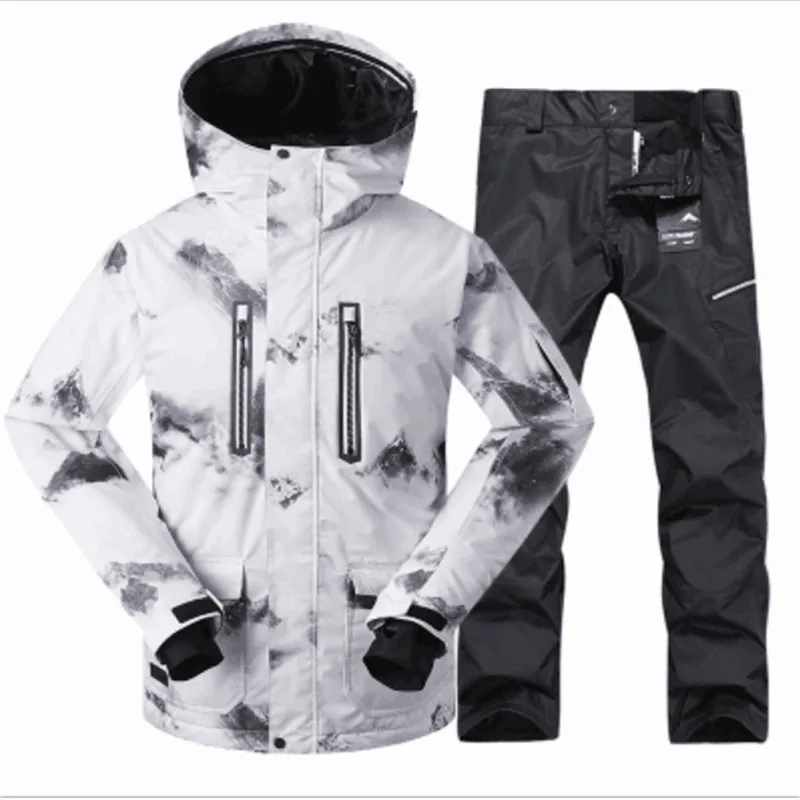 

GSOU SNOW Free Shipping.New South Outdoor Waterproof Windproof Thick Warm Cotton Mens Suit Ski Snowboard Clothing Men's Double