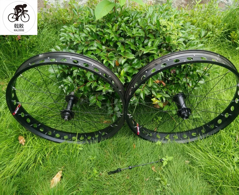 Kalosse 20mm Barrel shaft 26er snow/fat bike wheels 150*20mm/190*9mm Hubs . Beach Bicycle | Спорт и развлечения