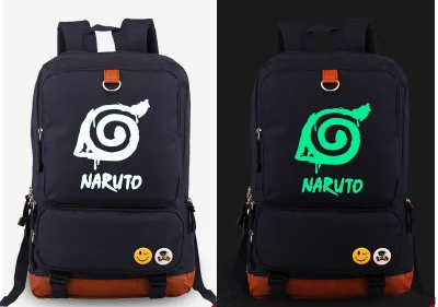 04 Naturo Sharingan Uchiha Косплей-костюм SASUKE Рюкзак Мультфильм Аниме светящийся школьный рюкзак унисекс холщовые дорожные сумки - Цвет: 04