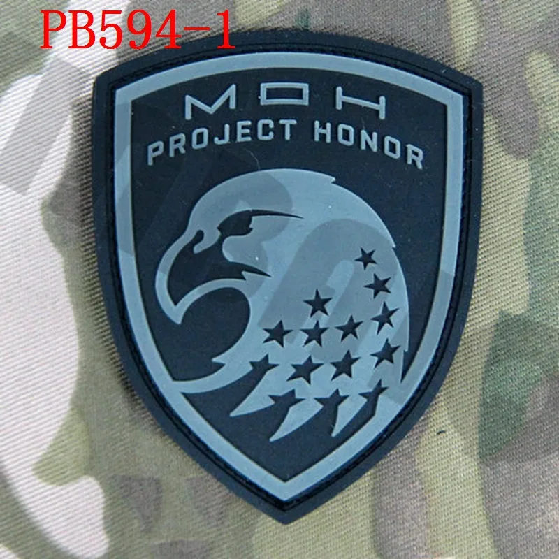 3D ПВХ патч медаль честь проект Honor Резиновый патч