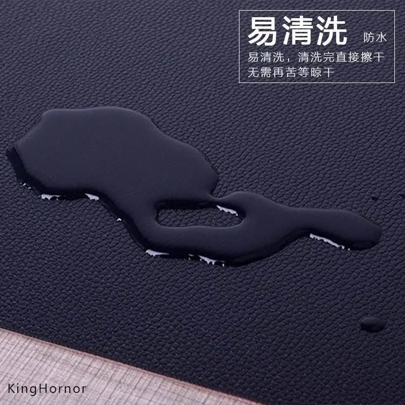 

KH PU Leather Waterproof Office Desk Pad Keyboard Mats Gaming Computer Peripherals Mouse Pad 900*450 mm (size: XL)