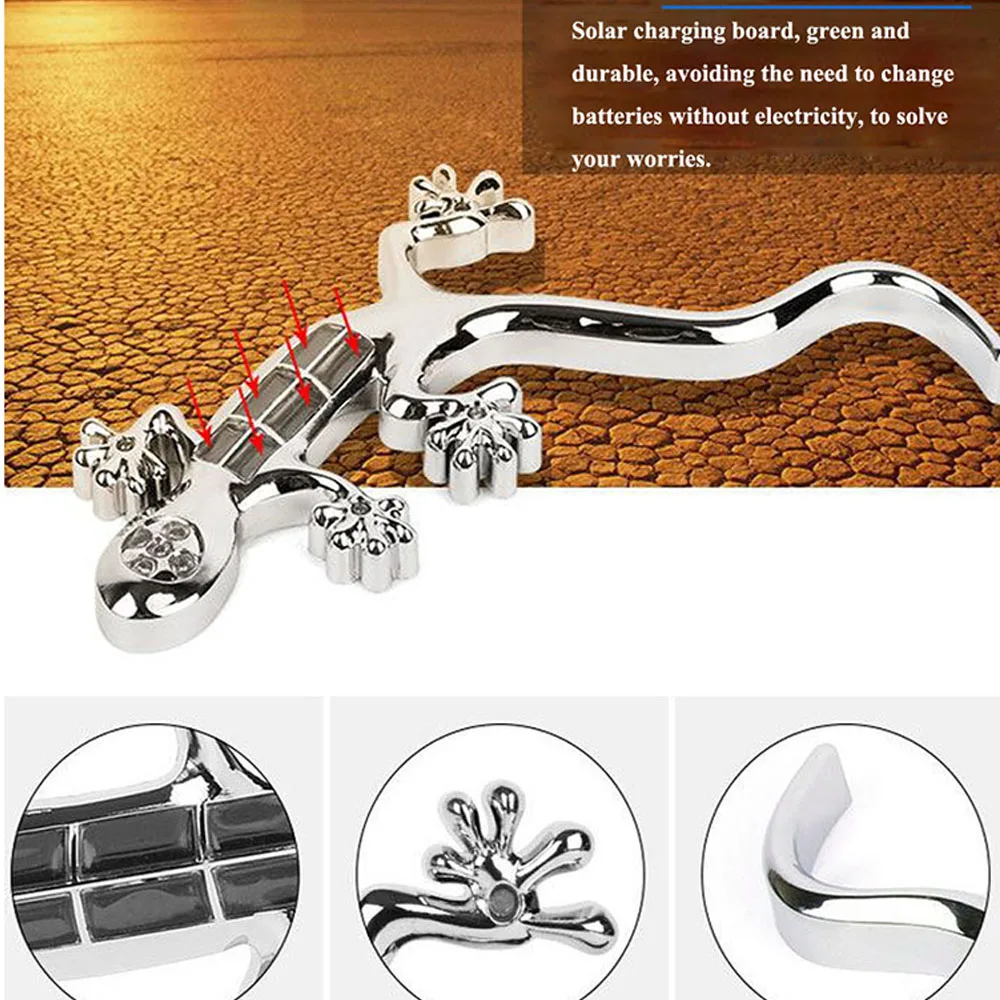 Наклейка на голову Gecko из цинкового сплава хромированная 3D Металлическая Эмблема