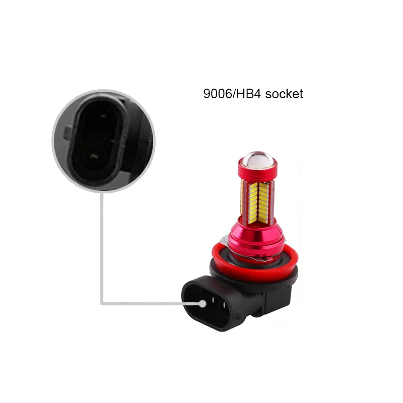 BOAOSI 2x 9006/HB4 светодиодный Samsung 4014 SMD проектор Противотуманные фары DRL 12 Вт для BMW E63 E64