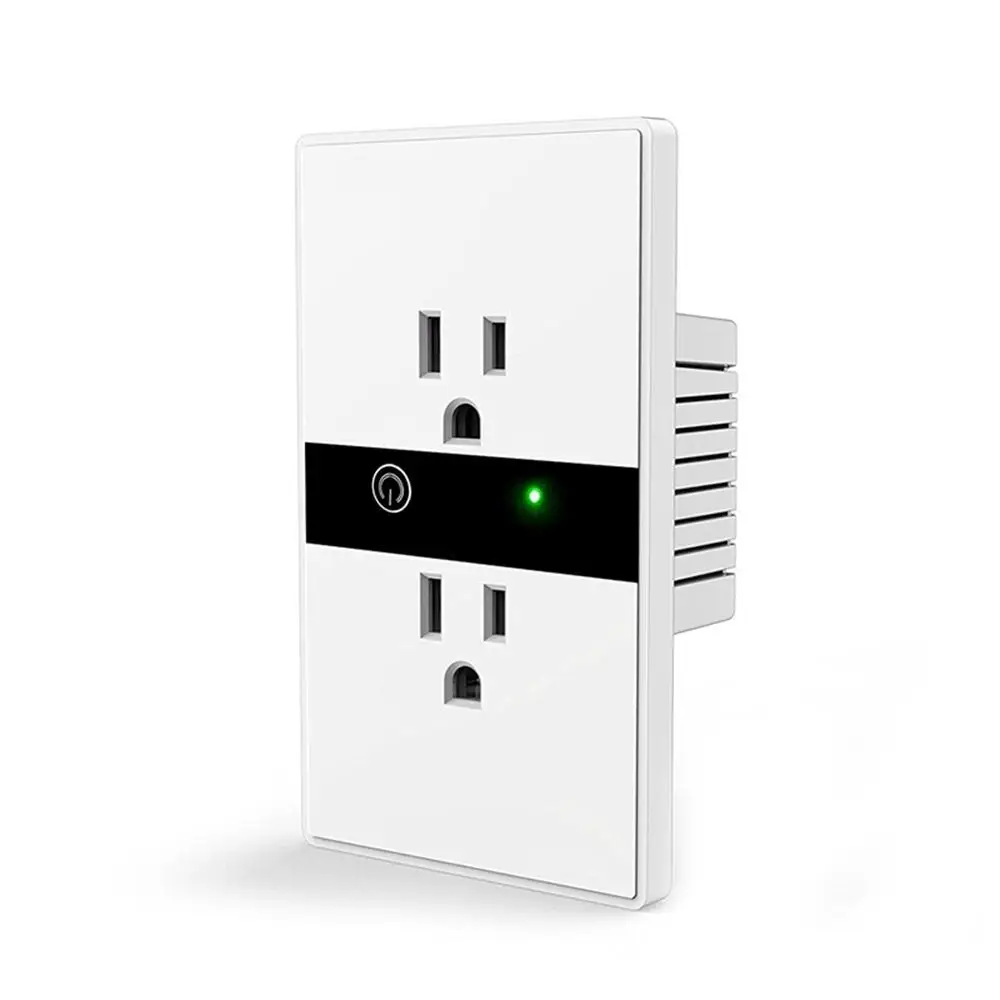 Настенная розетка eWeLink, умная Wi-Fi розетка, 10А, 110 В, США, совместима с Amazon Alexa, Google Home, интеллектуальное Голосовое управление, розетки питания