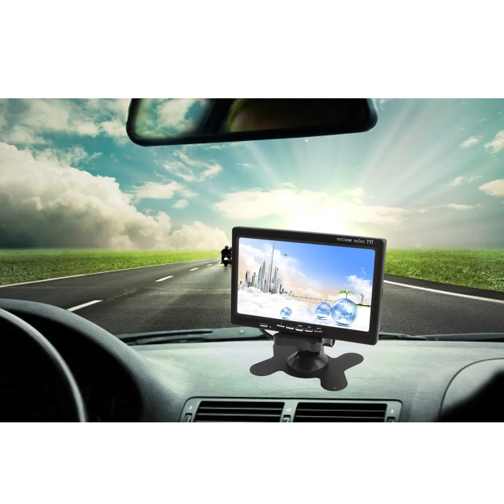 7 'ƈCH HD 800*480 TFT LCD цветной экран Автомобильная камера заднего вида монитор для