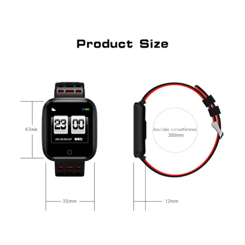 

A8 Smart Bracelet Fitness Tracker Heart Rate Blood Oxygen Sleep Detection Camera Call Information Reminder Push Sports Watch