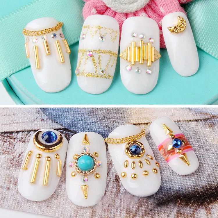 100 шт./лот модные аксессуары для ногтей металлические конусные шипы дизайна