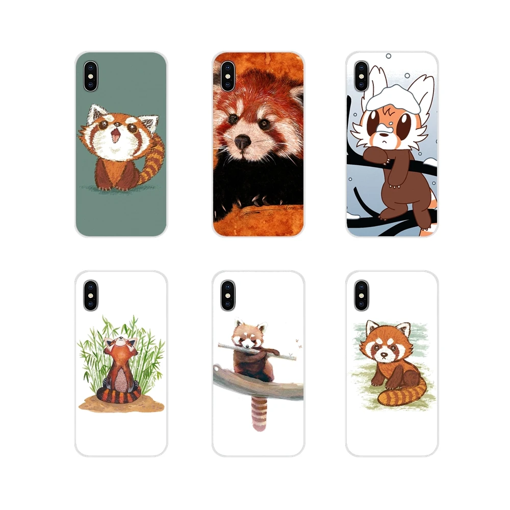 Прозрачные чехлы для LG G3 G4 Mini G5 G6 G7 Q6 Q7 Q8 Q9 V10 V20 V30 X Power 2 3 K10 K4 K8 2017 Red Panda Happy Style