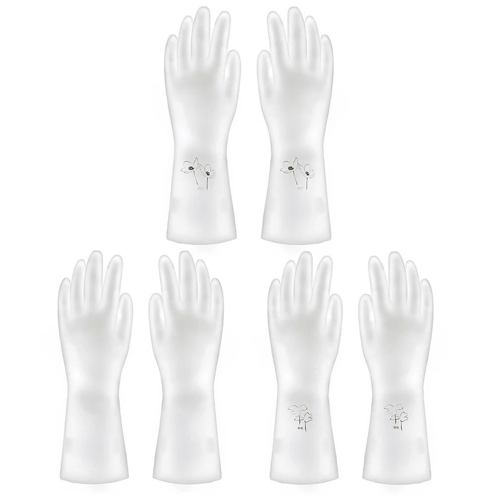 1 Pair Kitchen Cleaning Gloves Thin Household Durable Waterproof Dishwashing Glove Cleaning Rubber Tools Kitchen Accessories