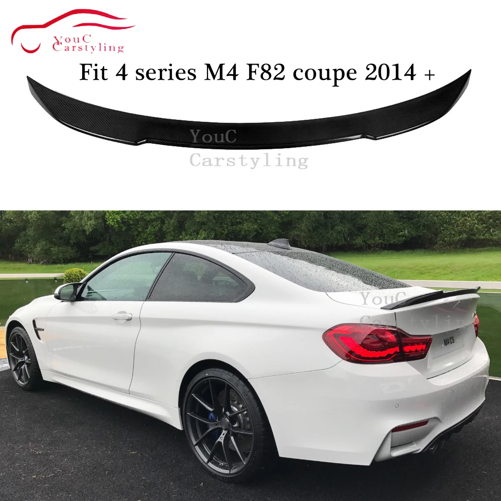 Задний спойлер из углеродного волокна в стиле CS губа багажника для BMW M4 F82