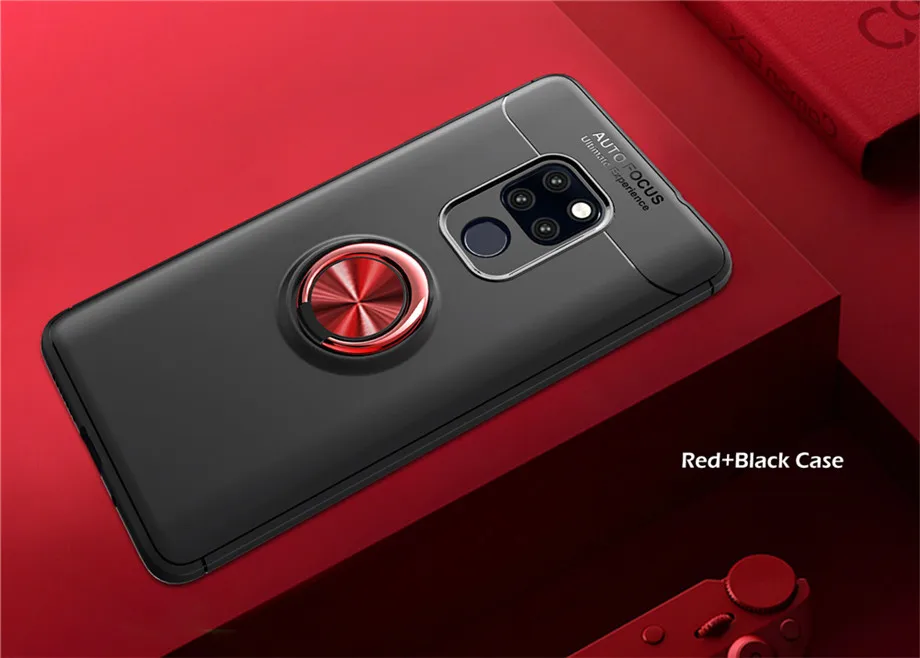 Роскошный магнитный автомобильный кронштейн кольцо чехол для huawei mate 20 Lite чехол противоударный Полный Чехол для mate 20 Pro Мягкий Силиконовый ТПУ чехол