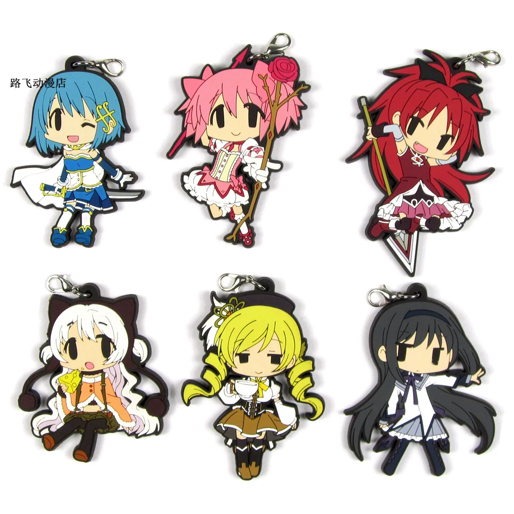 Экшн фигурка Puella Magi Madoka резиновая подвеска брелок 6 см|Игровые фигурки и
