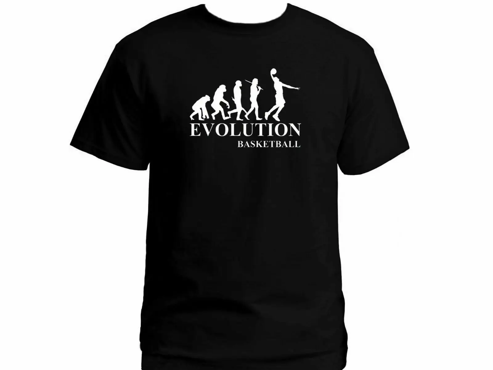 Игрок для баскетбольных мячей Evolution 100% хлопок черный новый Графический Топ
