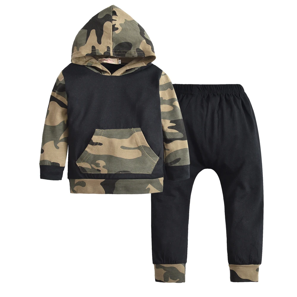 Комплекты одежды для маленьких мальчиков и девочек толстовка с капюшоном