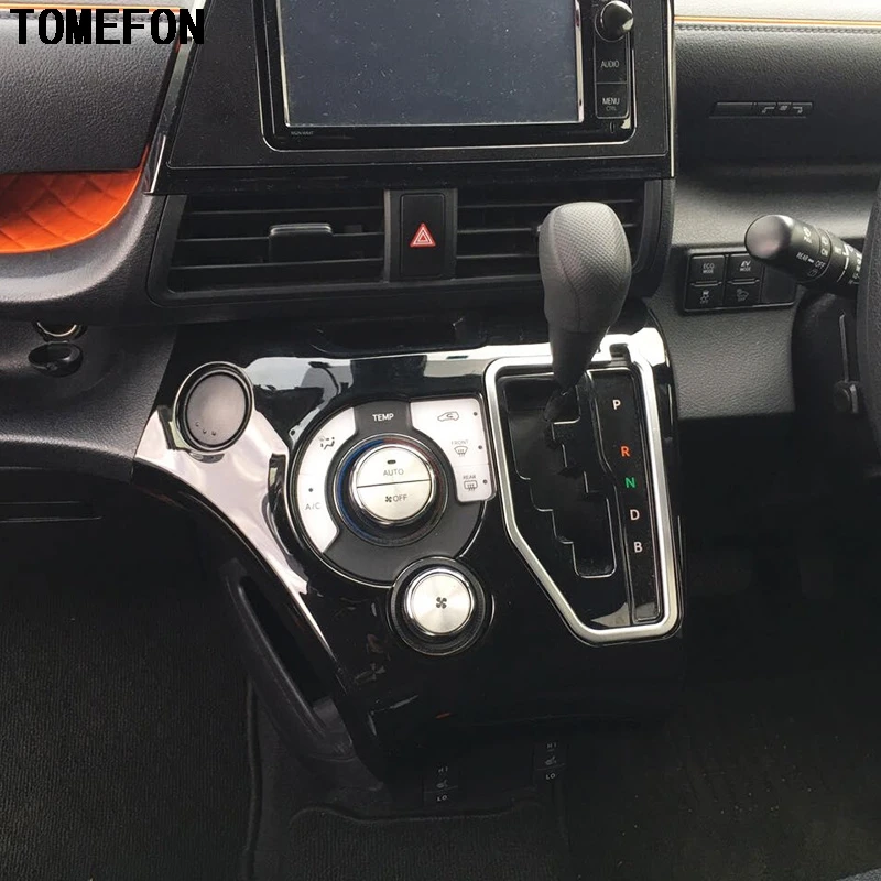 TOMEFON хромированная углеволоконная Черная Автоматическая ручка переключения