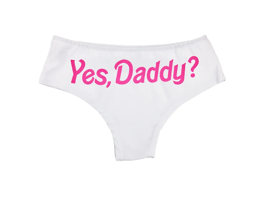 DOMI Yes Daddy с буквенным принтом женские трусики Смешные стринги Нижнее белье Трусики T стринги трусики нижнее белье женские трусы
