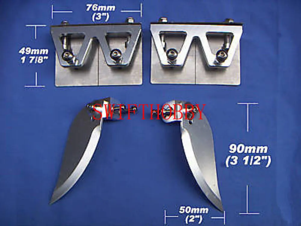 Набор накладок и поворотных плавников с ЧПУ комплект для катера 45 дюймов или