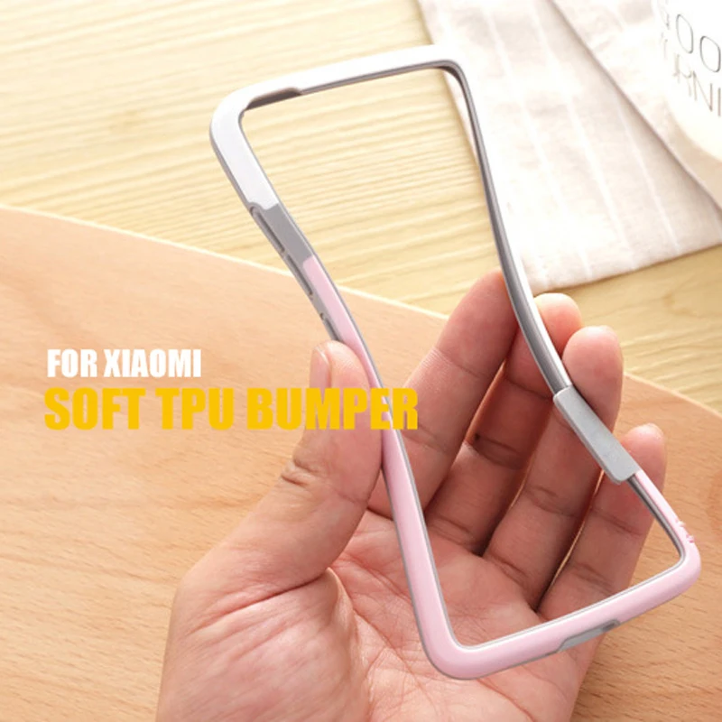 Kolpler TPU case bumper for xiaomi mi4 Anti-Knock frame two-color border Soft Protection Silicone cover | Мобильные телефоны и
