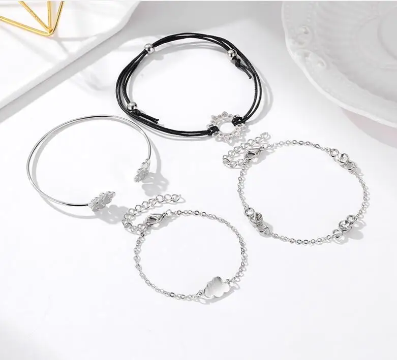 Оригинальный Многоэлементный Браслет Регулируемый Открытый браслет 4 шт. в