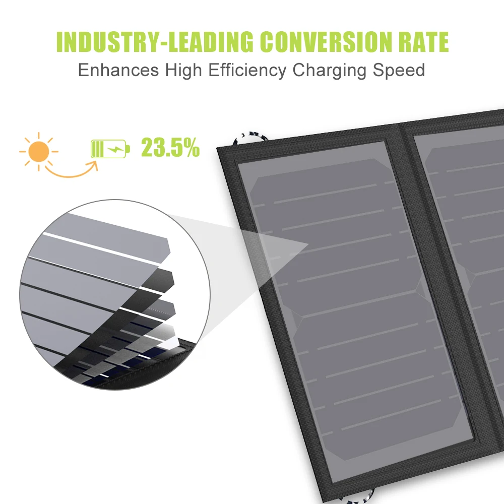 ALLPOWERS 5V 10W Solar Charger SunPower Panel Outdoor Portable Power Bank for Smartphone | Электроника