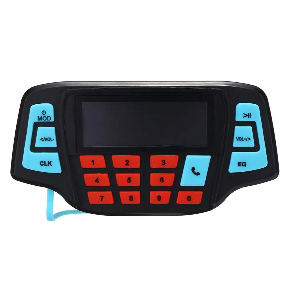 Мотоцикл MP3 плеер спикер Матч Bluetooth ATV аварийный сигнал с креплением на руле Авто звуковая система Музыка FM AM Radio12V мотоцикл аудио