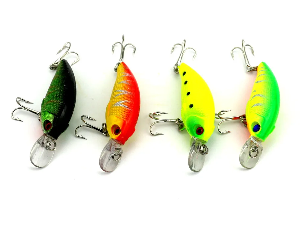 

HENGJIA 40 Pcs Crank Fishing Lure isca artificial Hard Bait Saltwater Fishing Lure Minnow Crankbait 75mm 8.3g