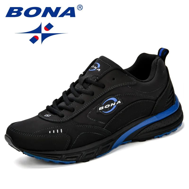 BONA/Новинка года; Мужские дышащие кроссовки; zapatillas hombre; уличные спортивные кроссовки; легкие кроссовки для ходьбы; Мужская обувь для бега