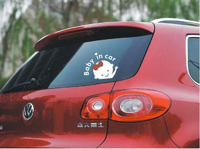 Новинка 2016 автомобильная наклейка для детей на борту заднего лобового стекла 3D