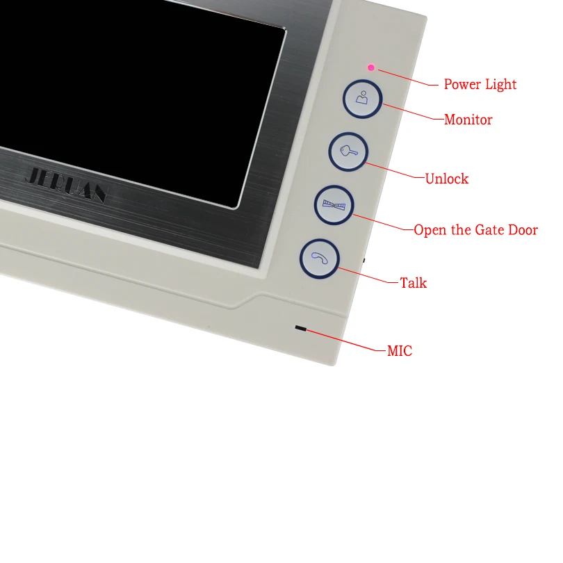 JERUAN 7 дюймов цветной TFT LCD монитор Интерком система только видео телефон запись +