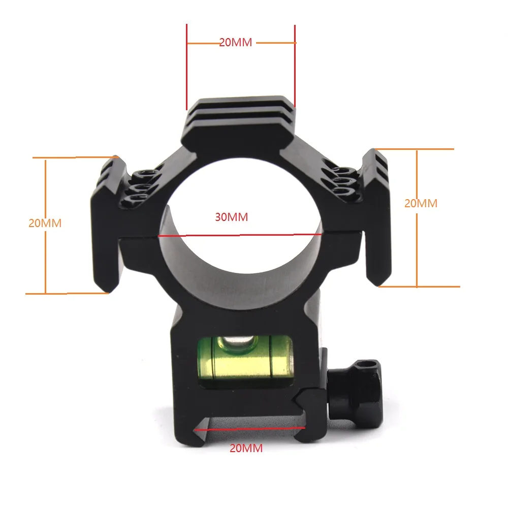 Кольцо для крепления цилиндра 30 мм трехстороннее 20 рельсовое крепление с