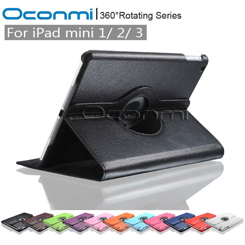 Вращающийся на 360 градусов чехол из искусственной кожи для Apple iPad mini 1 2 3 с функцией