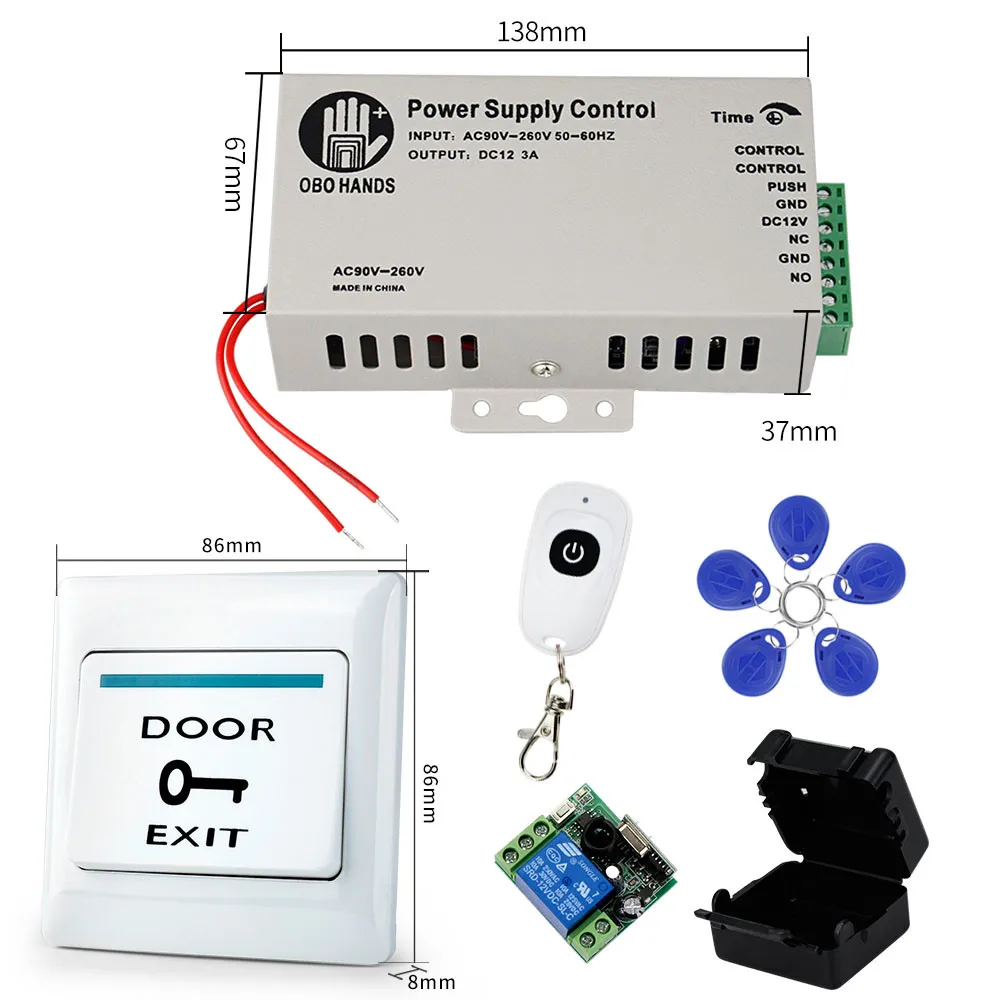 Комплект для видеодомофона 7 дюймовый цветной монитор + rfid камера доступа