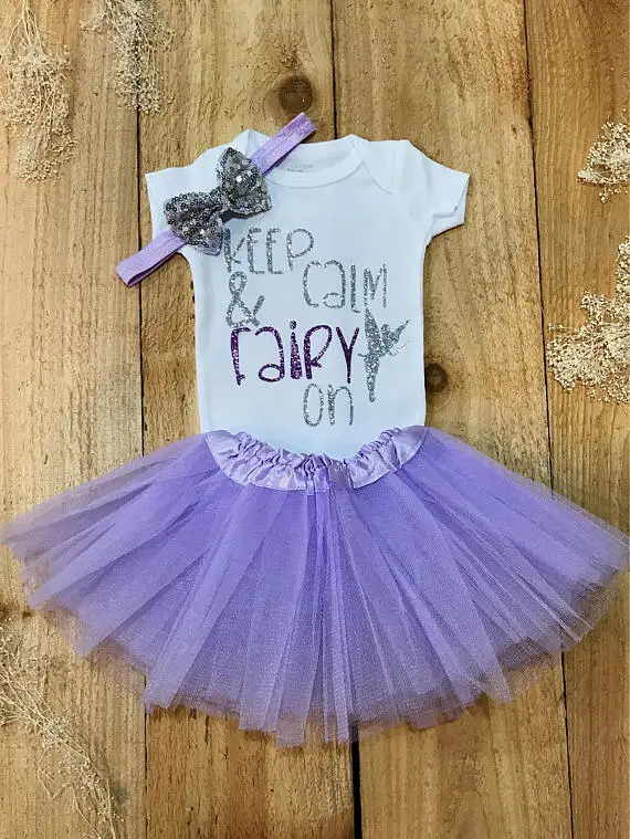 custom fairytale princess birthday Newborn infant bodysuit onepiece Tutu Dress romper Outfit Sets baby shower party favors | Дом и сад