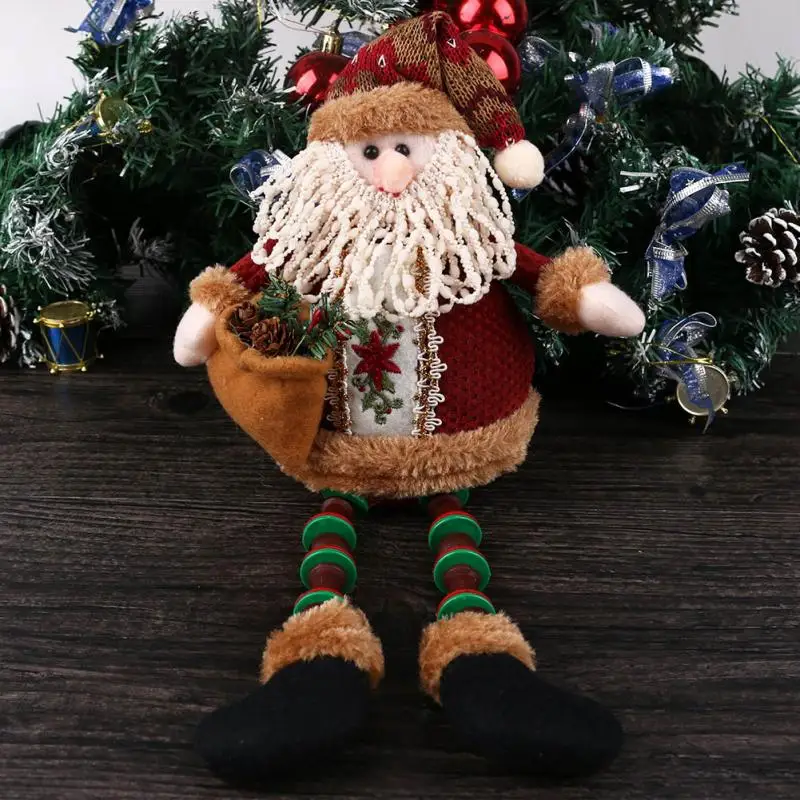 New Fashion Cute Ornament Indoor Christmas Santa Claus Snowman Deer Sitting Decoration | Дом и сад
