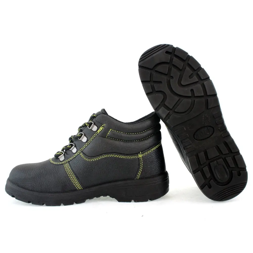 AC11005 High Upper Men's Safety Shoes Working Labor Rubber Outsole Genuine Leather Industrial Protection 2019 Acecare-F |