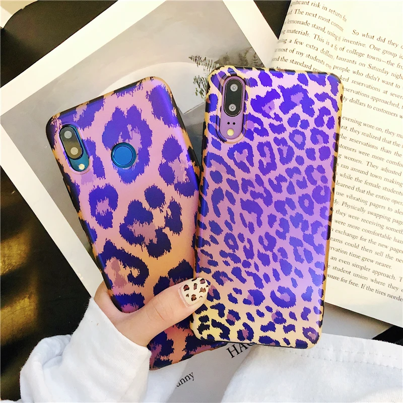 P20 Lite Fundas Леопардовый принт Bluray чехол для телефона чехол для huawei P20 Pro Coque Honor 9 10 модный силиконовый чехол-накладка Etui