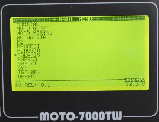 Новейший мотоциклетный диагностический инструмент MOTO 7000TW V8.1 Универсальный мотоциклетный сканирующий инструмент с несколькими языками DHL