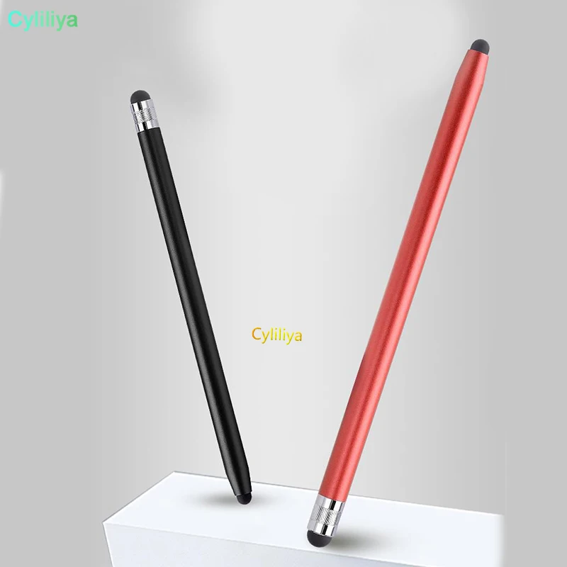 10 цветов Круглый двойной наконечник емкостный стилус сенсорный экран ручка для