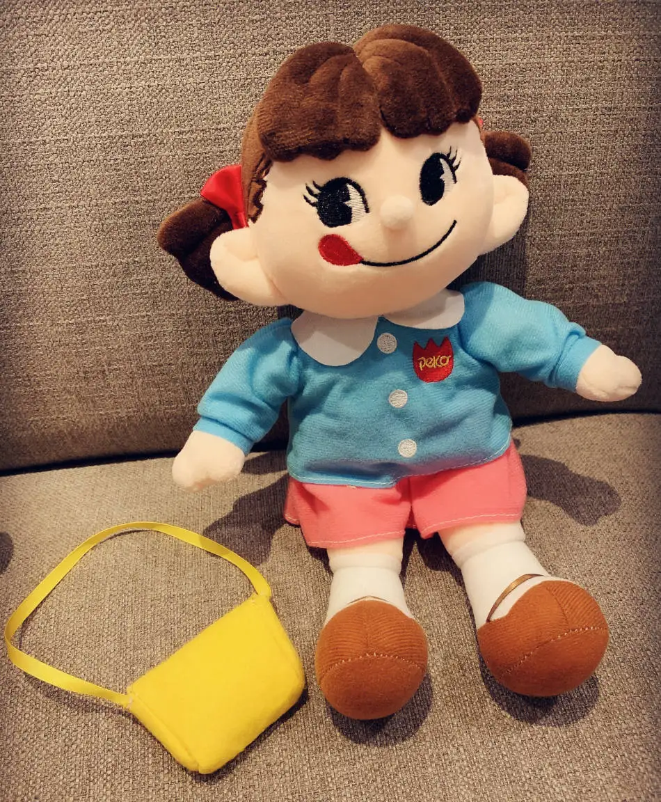 Японское аниме fujiya Peko girl plsuh игрушка kawaii мультипликационный персонаж кукла