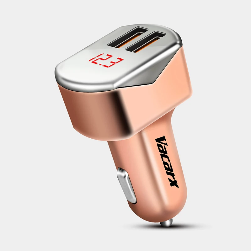 Розетка для автомобильного прикуривателя Vacarx двойное зарядное устройство USB с