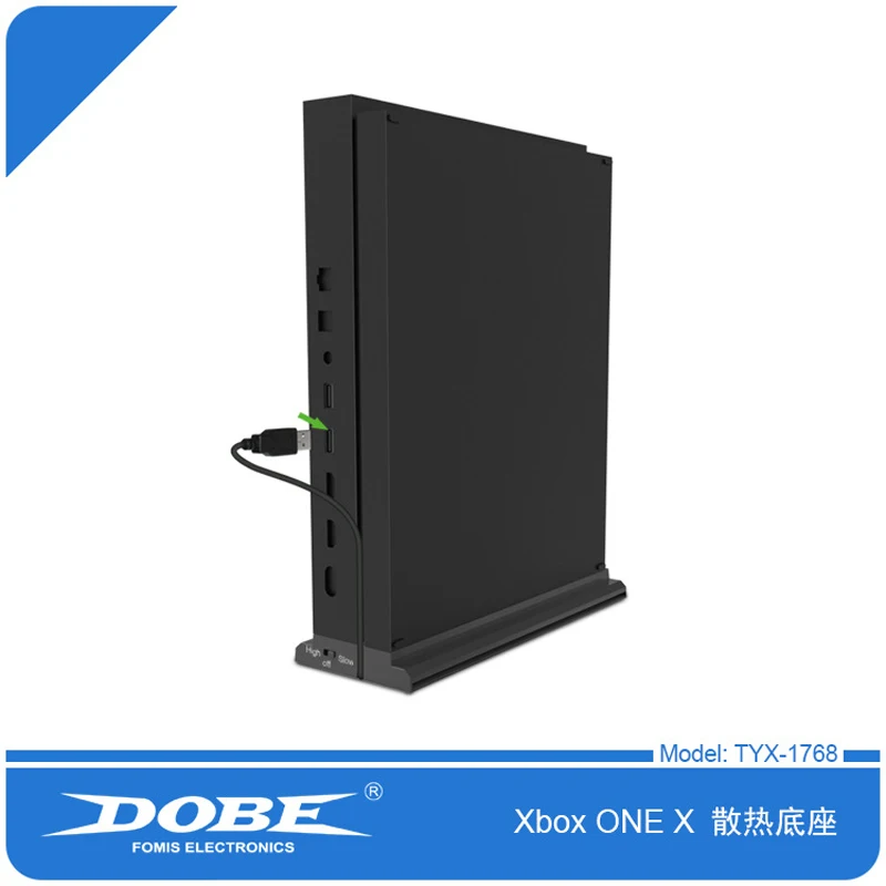 Вентилятор охлаждения подставка для Xbox One X консоли рассеивания тепла ДОБЕ 1768| |
