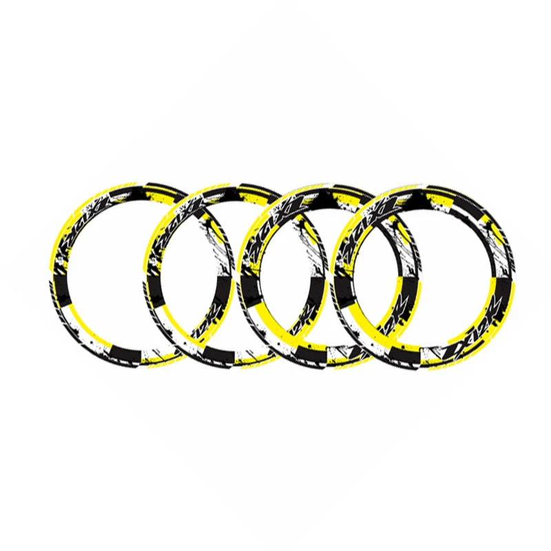 4 X Thick Edge Outer Rim Sticker Stripe Wheel reflective decals Fit KAWASAK ZX-12R zx12r | Автомобили и мотоциклы