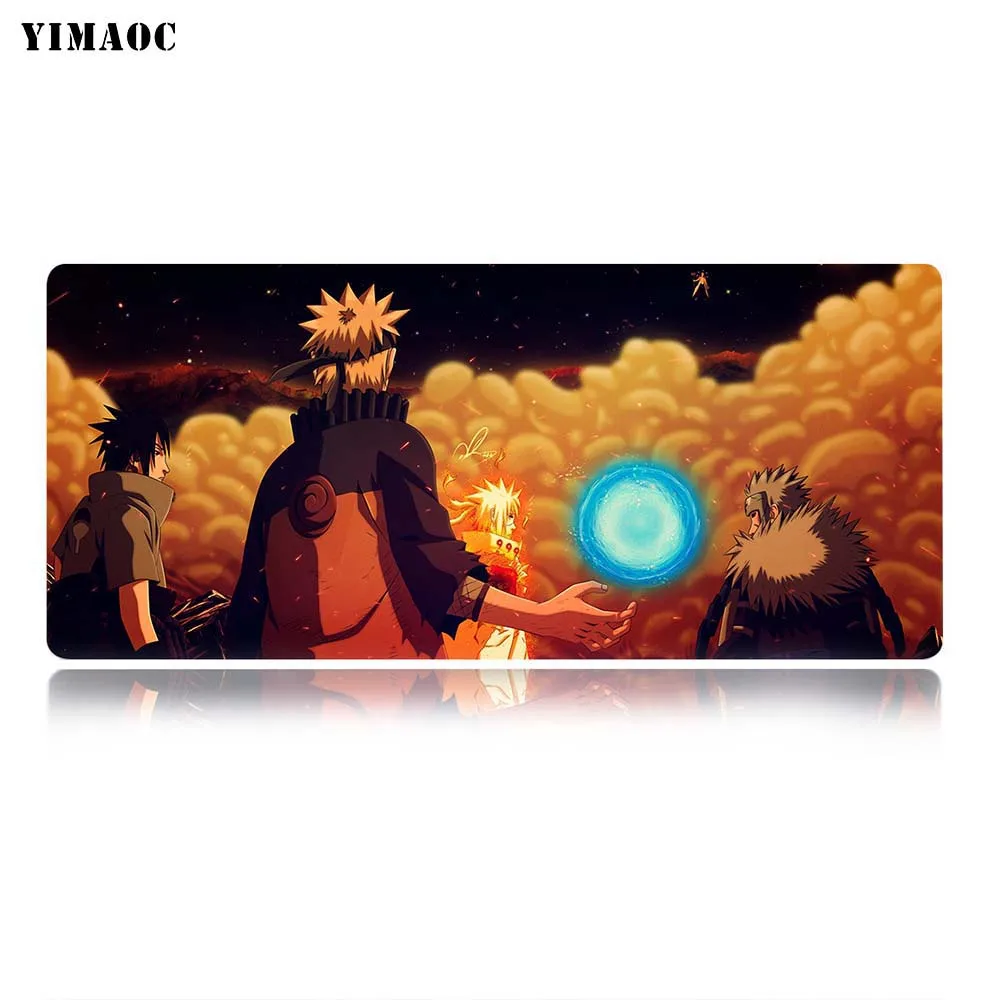 MP5 40x90cm Yimaoc коврик для мыши "Наруто" 40x90 см компьютер Мышь коврик анти-скольжения натуральный каучук игровой коврик для мыши - Цвет: MP5 40x90cm
