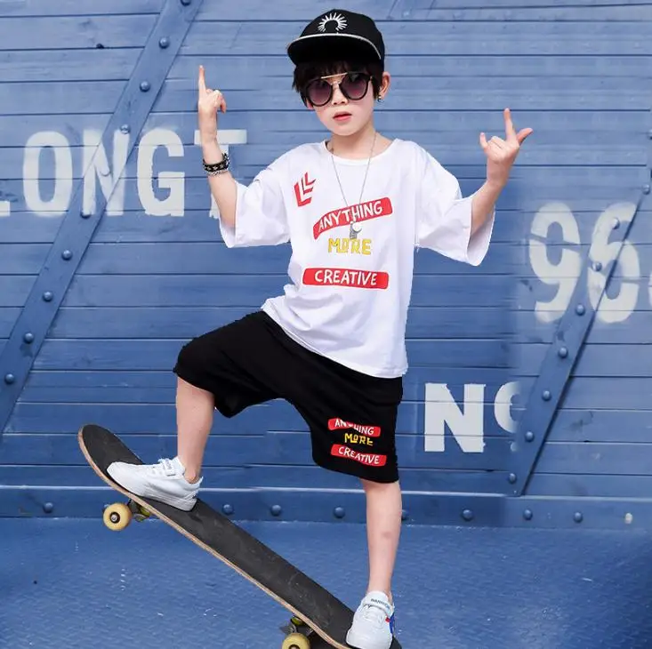 2019 Kids Clothing Set Summer Boys Fashion Clothes 3 4 5 6 7 8 9 10 12 Years Short Sleeve Cotton Children Sets For Boy | Детская одежда