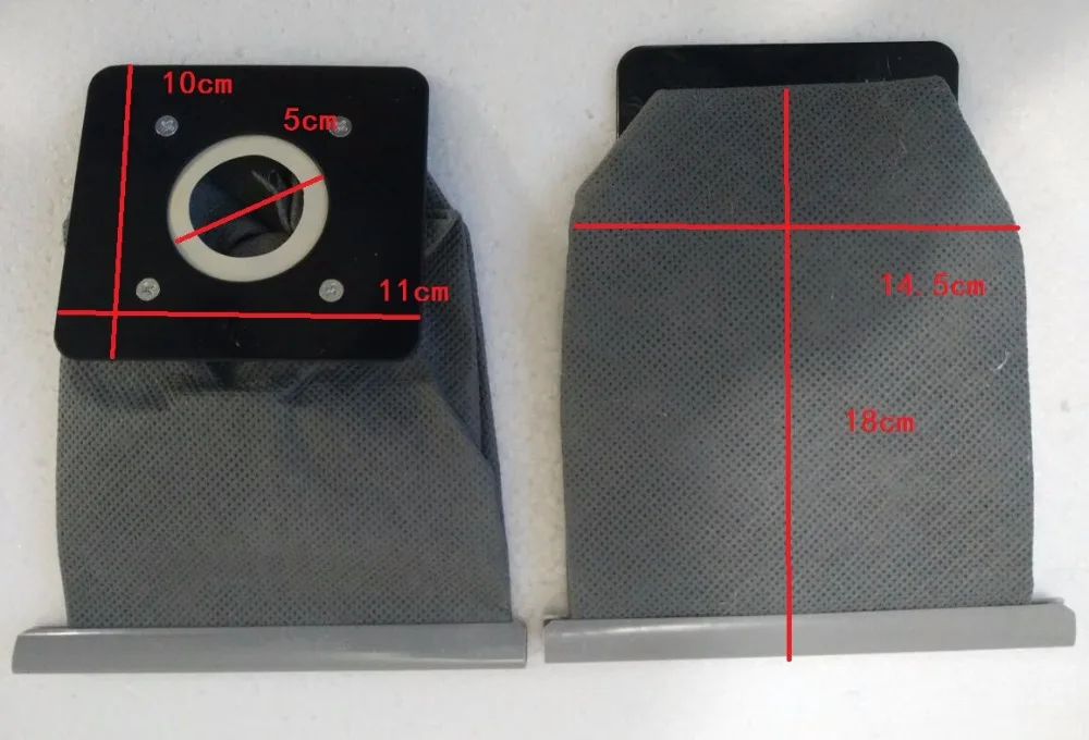 

10X11CM vacuum cleaner non woven dust bag cloth bag big mouth type