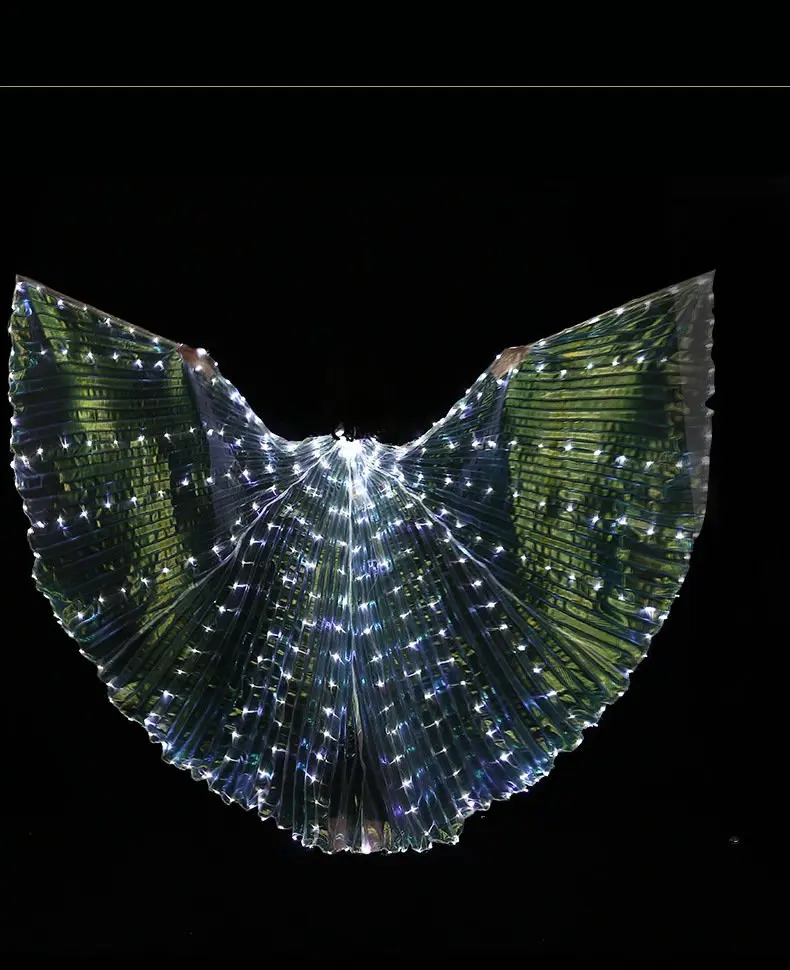 Крылья для восточных танцев разноцветные оранжевые крылья взрослых и детей